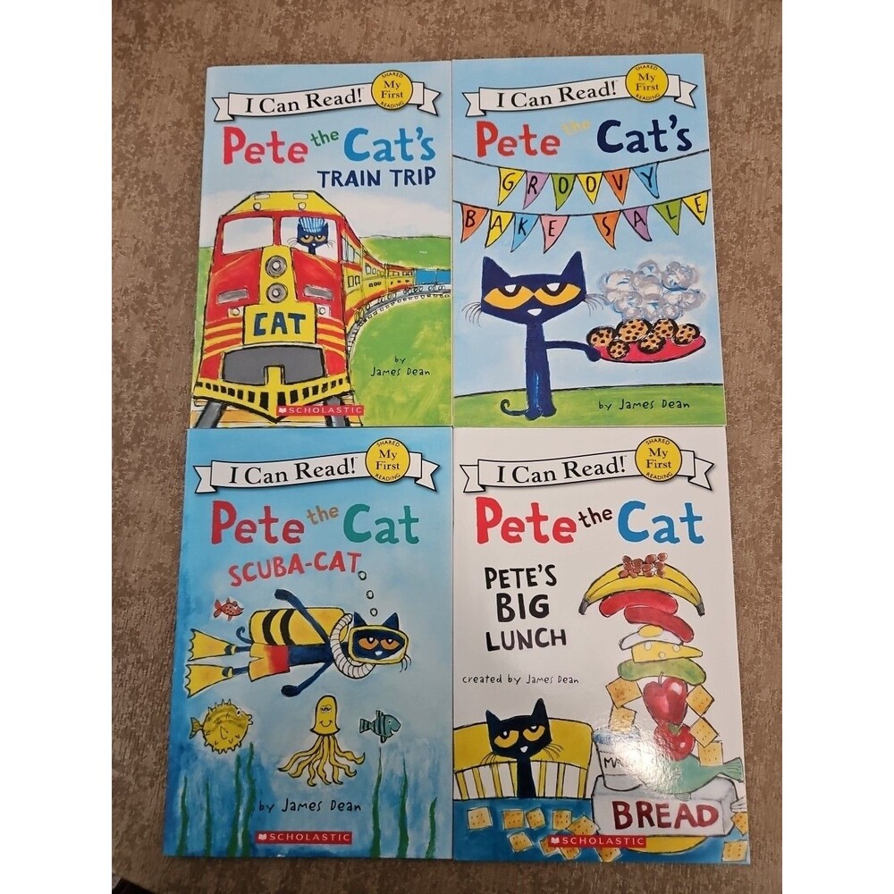 Lot Of 4 Pete The Cat My First Reading Books I Can Read Series James Dean